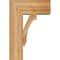 Ekena Millwork Imperial Block Rough Sawn Bracket w/ Offset Brace, Western Red Cedar, 8"W x 18"D x 26"H BKT0806X18X26IMP05RWR - alternate 3